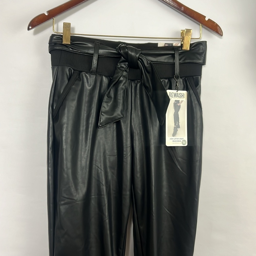 NWT Rewash Vegan Leather Joggers